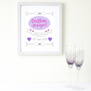Custom Wedding Anniversary Print