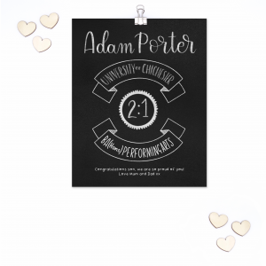 Chalkboard Graduation Print