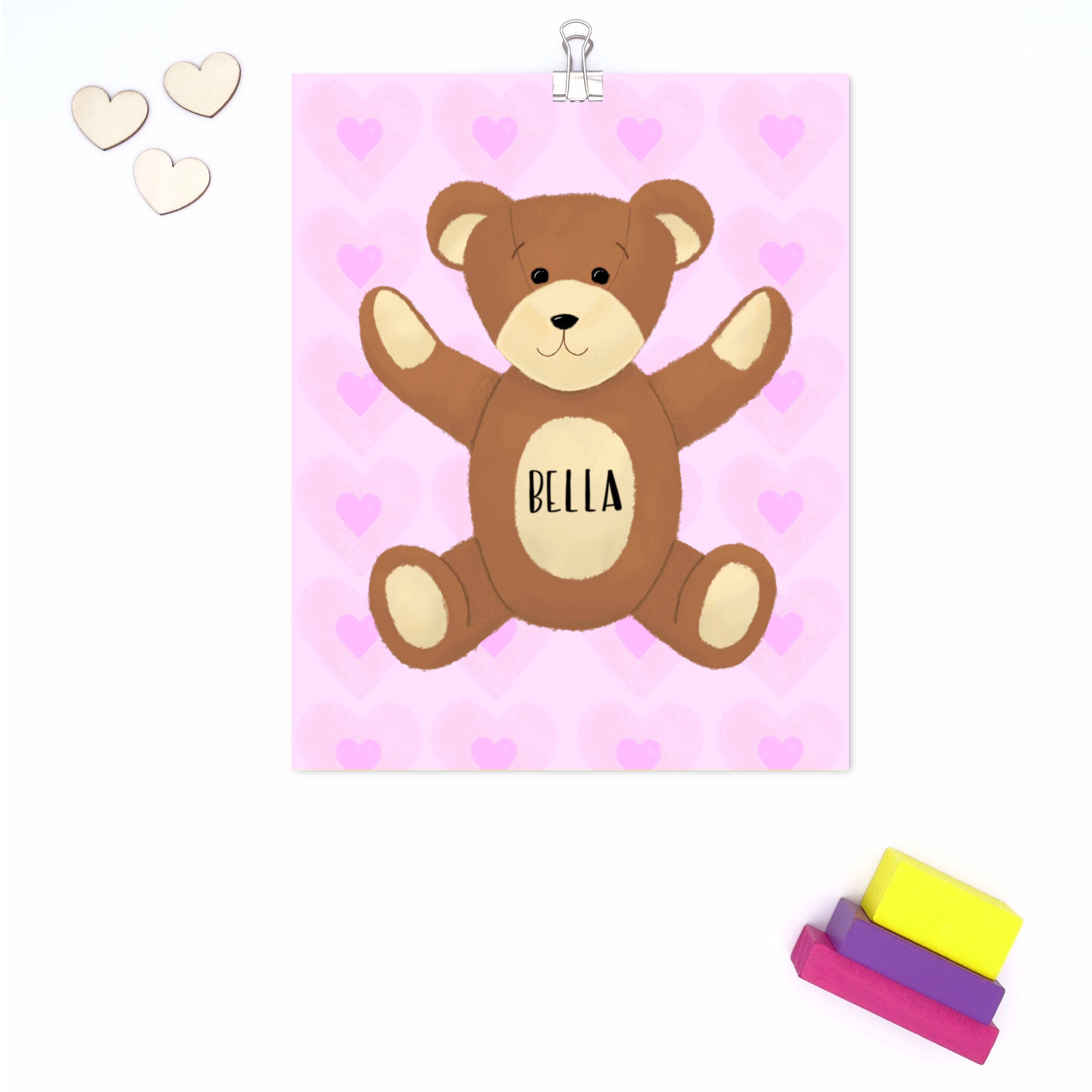 Named Teddy Bear Print - Image 4
