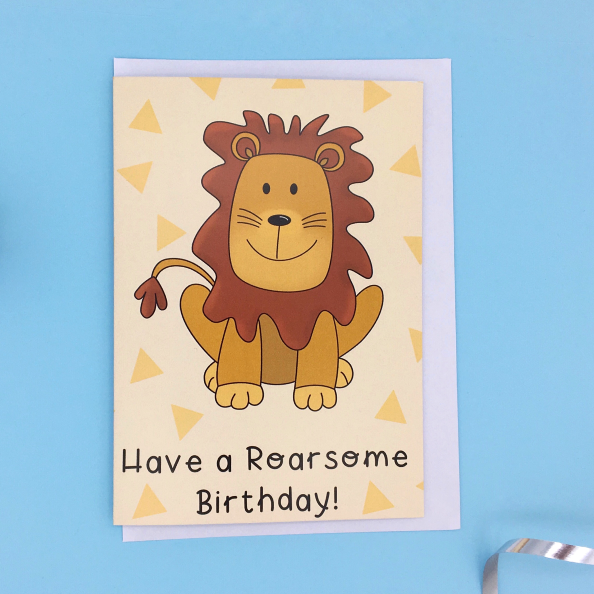 Product image of a lion birthday card