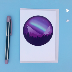 Product image of northern lights circle card