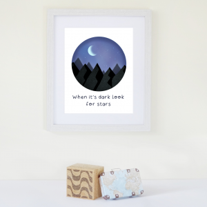 When it’s dark framed prints