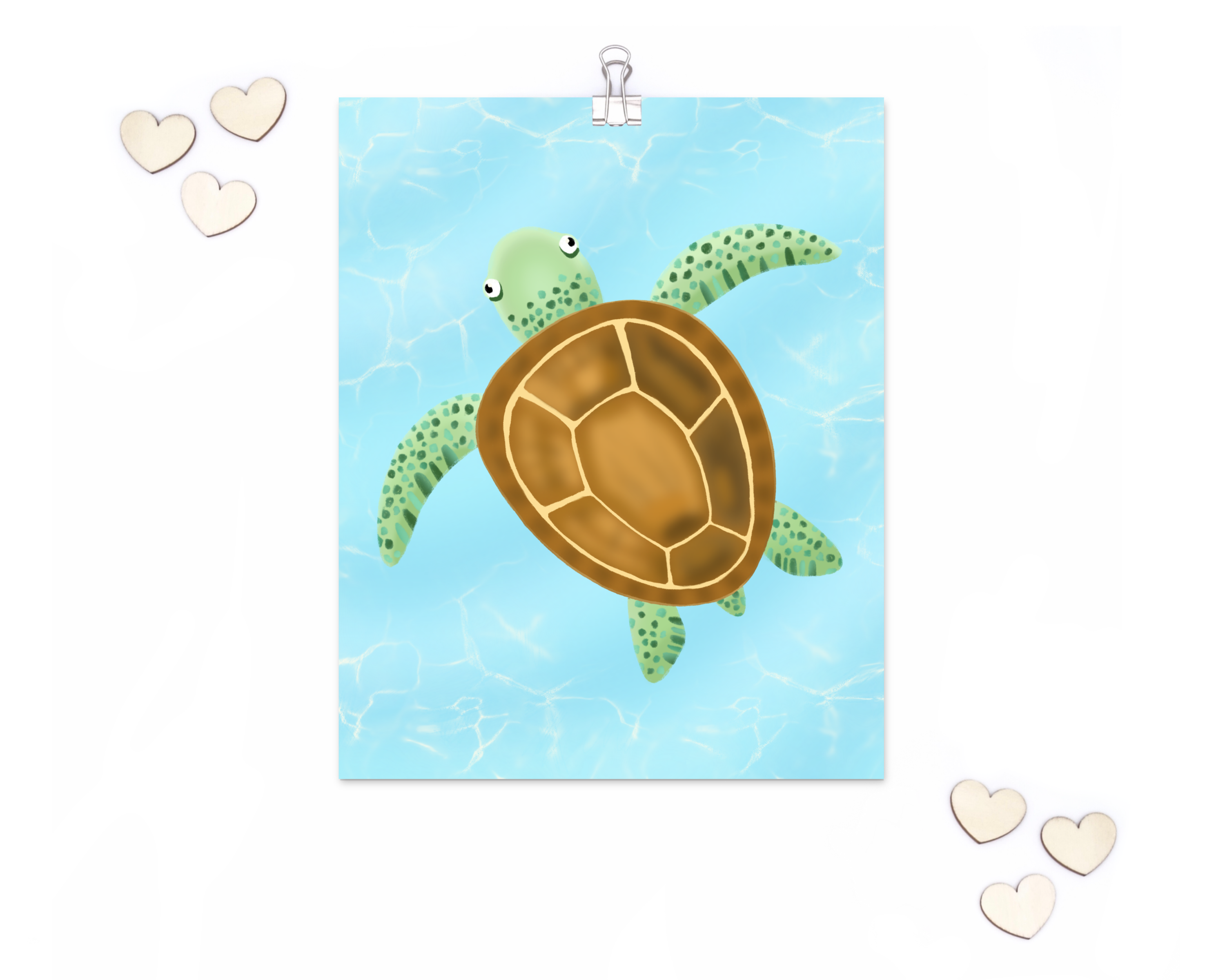 Turtle art print