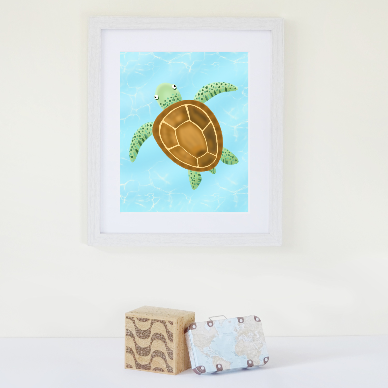 Turtle art print