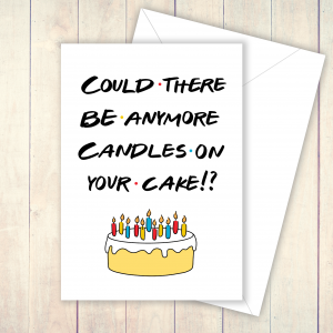 Candles cake friends birthday