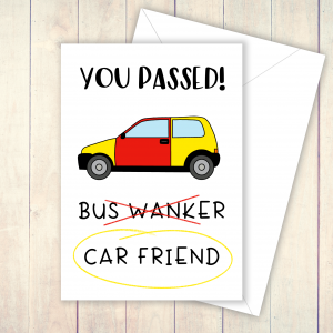 passed driving test card