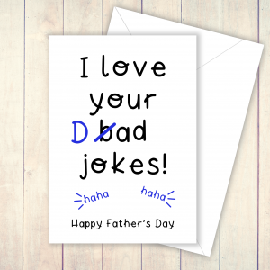 Dad jokes card
