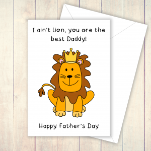 lion pun card