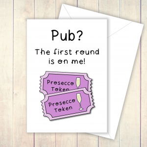 Prosecco token pub card
