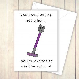 Vacuum excited card