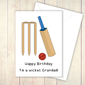 Cricket Grandad pun card