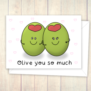Olive you card