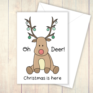 Oh deer Christmas card