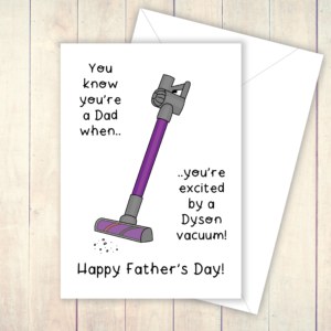 Dyson Vacuum Fathers Day card