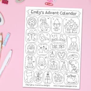 Personalised A4 Advent Calendar