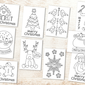 Colour in Christmas Card Pack
