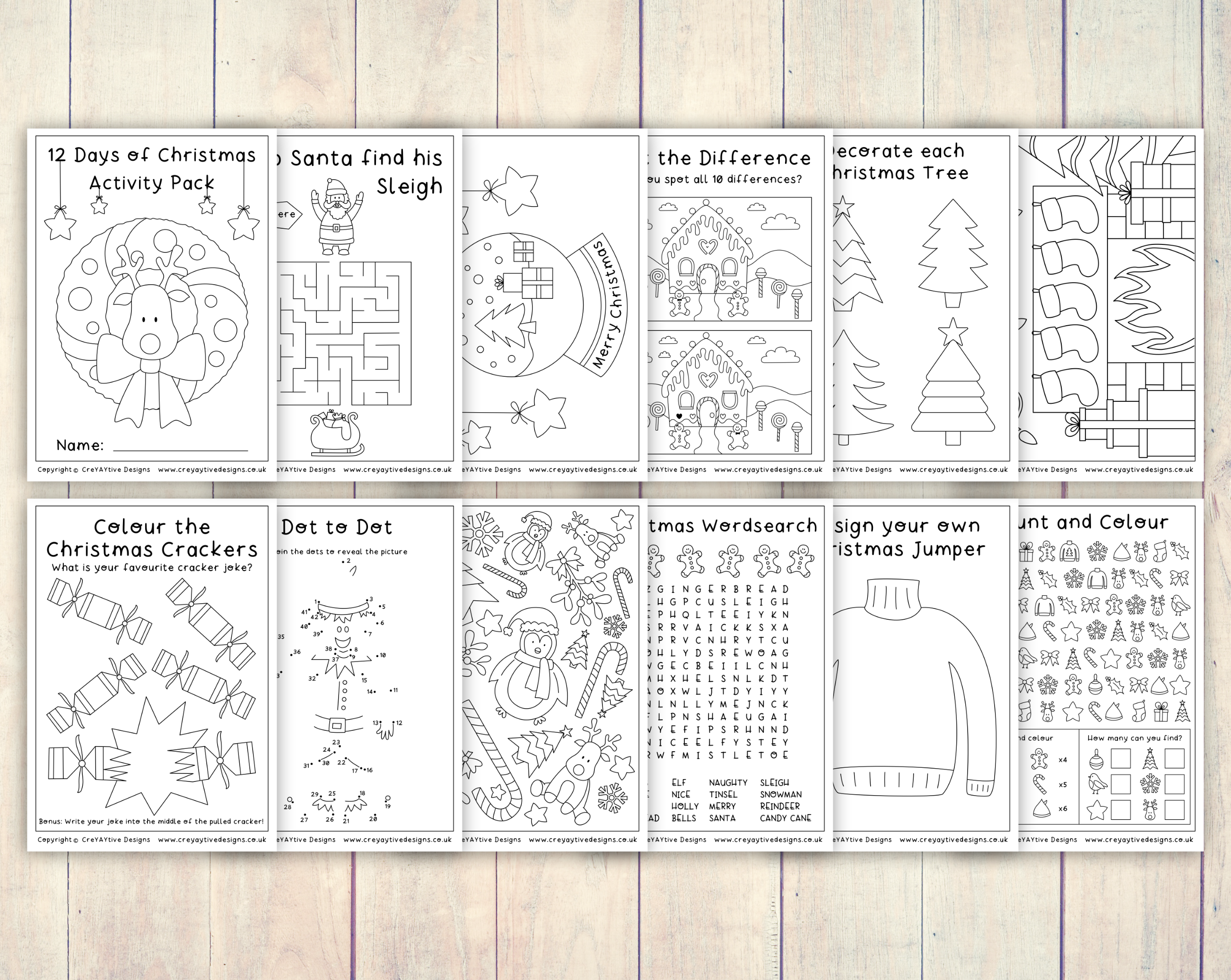 12 Days of Christmas Activity Pack - Image 2